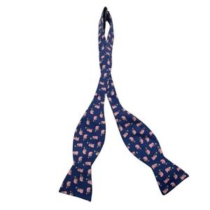 Silk‎ Bow Tie Pink Elephant Adjustable Pre Tied Party Wedding Formal Cute